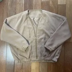 any FAMベージュ ジップアップ ジャンパー