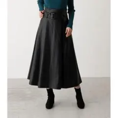 アズールバイマウジー☆ ECO LEATHER HI-WAIST SKIRT