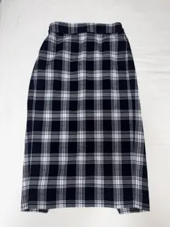 チェック タイトスカート 膝丈 Mサイズのサムネイル