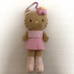 サンリオ　Hello Kitty 日焼けぬいぐるみ キーホルダー ピンク