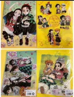 鬼滅の刃　吾峠呼世晴　原画展　クリアファイル&下敷きセット　ふたごシリーズ