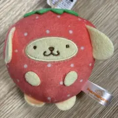 サンリオ フルーツきぐるみマスコット　いちご　ポムポムプリン キーホルダー