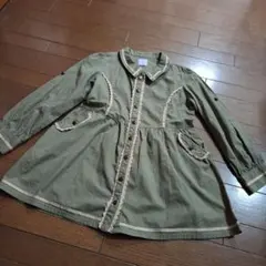 極美品アクシーズファム長袖ワンピース130センチ