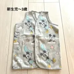 スリーパー　ディズニー　ミッキー　薄手　冬用　新生児〜3歳　37×49
