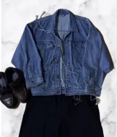 デニムジャケット ヴィンテージ ブルー 古着