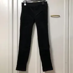 ユニクロ コーデュロイ スリムストレッチ パンツ 黒 M