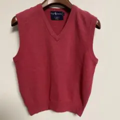 Polo Ralph Lauren 赤 Vネック ノースリーブ ベスト S