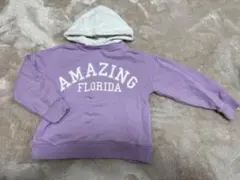 ZARA パープル フード付きパーカー 122