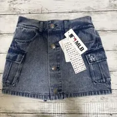 MLB インパン付きデニムミニスカート　サイズM LA