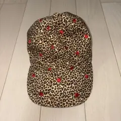 ZARA レオパード柄 ハート刺繍 キャップのサムネイル