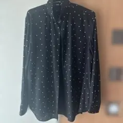 UNIQLO ドット柄 長袖シャツ Mサイズ