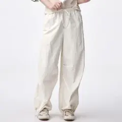 ＧＵ　テックナイロンイージーパンツ　アイボリー　白　ホワイト