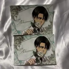 進撃の巨人 カラオケの鉄人 カラ鉄 ブロマイド 白スーツ リヴァイ