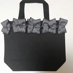 Ｌ'avenir サブバッグ ♡おリボントートバッグ♡ボーダー