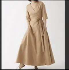 DRWCYS 綿100% カシュクールワンピース