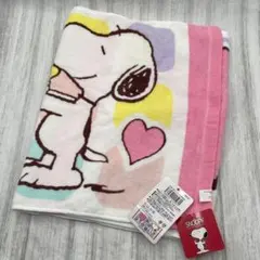 Ꙭӭ❤✨ SNOOPY｜フェイスタオル｜スヌーピー&ウッドストック｜ハート