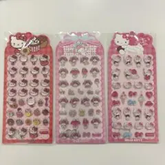 海外限定 サンリオ ハローキティ マイメロディ 立体 3Dシール 3種セット