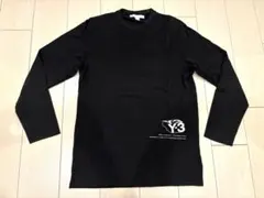 ★美品★Y-3 ワイスリー ブラック 長袖カットソー ロンTのサムネイル