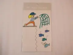 ウォールステッカー 釣り人 魚 コンセント周り デコレーション