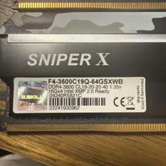 G.SKILL SNIPER X 16GB×2 DDR4-3600