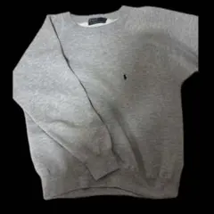 グレー クルーネック トレーナー