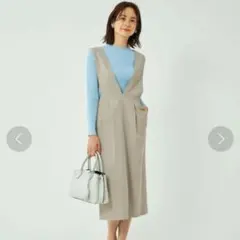 green label relaxing ジャンパースカート ベージュ