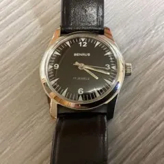 BENRUS 手巻き腕時計 17 JEWELS ブラックのサムネイル