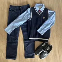 キッズ フォーマルセット 130㎝、ローファー21㎝