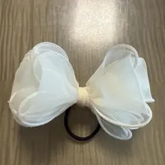 アネモネ　オーガンジーリボン　ヘアゴムのサムネイル
