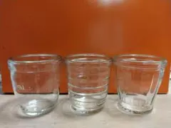 Morozoffのプリンの空き容器　15個セット。透明　無地6横縞6縦縞3