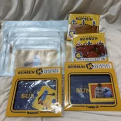 パペットスンスン Happy くじ ジッパーバッグ フードピック ステッカー