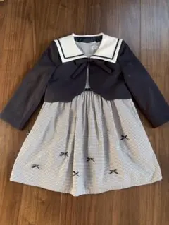 セーラー襟付きドレス 120cm