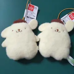 サンリオ　ふわもこワッペンこれくしょん　マスコット　ポムポムプリン✕2