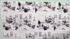 USA生地 アレキサンダーヘンリー Ghastlie Night 白地 コットン