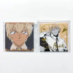 【新品】名探偵コナン スクエア缶バッジ 2点セット安室透