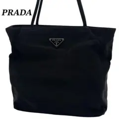 PRADA トートバッグ 三角ロゴ 三角プレート ブラック ナイロン 白タグのサムネイル