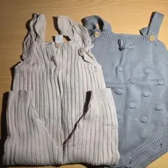 ベビーロンパース　２点セット　７０ｃｍ　ファーストクローゼット　Ｈ＆М　ベビー服