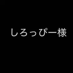しろっぴー様専用