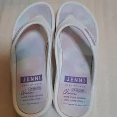 JENNI ホワイトグラデーションサンダル