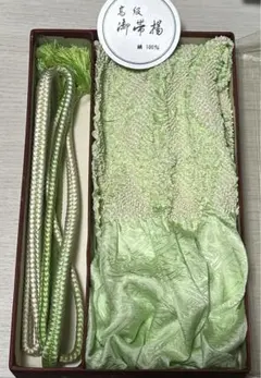 【最終お値下げ】帯揚げと帯締めセット《薄緑＆ピンク》