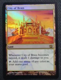 真鍮の都　英語　プロモFoil MTG 真鍮の都 褒賞プログラム 英語 foil 1枚 MTG 真鍮の都 褒賞