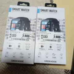 GREEN HOUSE スマートウォッチ GH-SMWG-BK