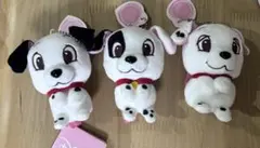 101匹わんちゃん ぬいぐるみ キーホルダー 3匹