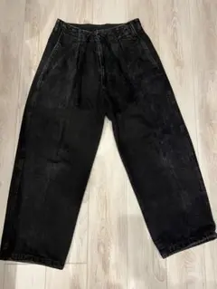 JOURNAL STANDARD ブラックデニム ワイドパンツ