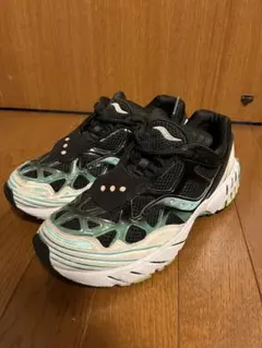 Saucony スニーカー ブラック ミントグリーンのサムネイル