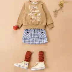 最終sale【美品】KP アップルパイmimiトレーナースカート セット 110のサムネイル