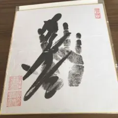 大相撲 照ノ富士 旭富士　手形直筆サイン色紙　親方弟子2枚セット照ノ富士関引退 大相撲 照ノ富士 旭富士 手形直筆サイン色紙 親方弟子2枚セット照