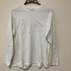 ホワイト 長袖カットソー