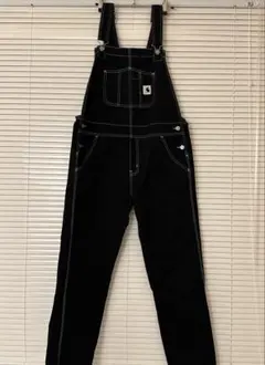 カーハート　オーバーオールMサイズ 美品 ブラック 中古・古着通販】CarHartt (カーハート) ダブルニーダック