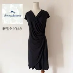 新品タグ付/ 定価23.980円トミーバハマ ワンピース 黒 L